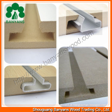 7 sulcos / 15 sulcos da placa entalhada melamina 18mm do MDF